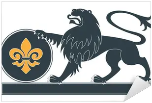 Heraldic Lion Silhouette Sticker U2022 Pixers We Live To Change Lion Png Lion Silhouette Png
