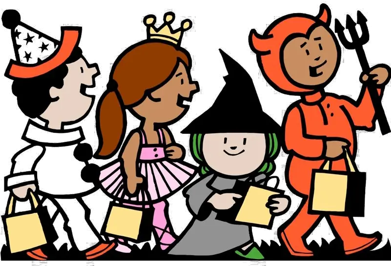 Halloween Trick Or Treat Png Photos Halloween Coloring Pages For Kids Trick Or Treat Png