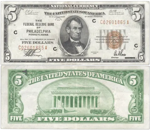 All Inventory National Bank Note 2 1950 Five Dollar Bill Png 5 Dollar Bill Png
