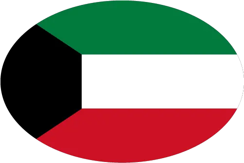 Vector Country Flag Of Kuwait Oval Vector World Flags Kuwait Flag Icon Png Oman Flag Png