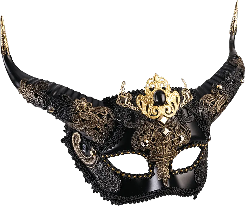 Sumptuous Faun Masquerade Mask Venetian Half Mask Png Masquerade Mask Png