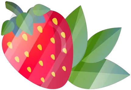 Strawberry With Leaves Transparent Png U0026 Svg Vector File Fresa Animada Con Hojas Strawberries Transparent Background