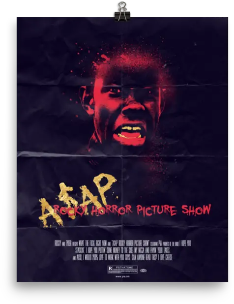 Aap Rocky Horror Picture Show Pia Sawhney Psthatsme Fictional Character Png Asap Rocky Logo
