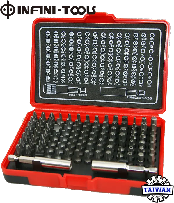 100 Pc Screwdriver Bits Set Taiwantradecom Office Equipment Png Mouse Icon Looks Like A Screwhead