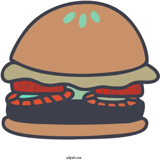 Food Icon Logo Cartoon For Fast Fast Food Clipart Hamburger Bun Png Eating Icon