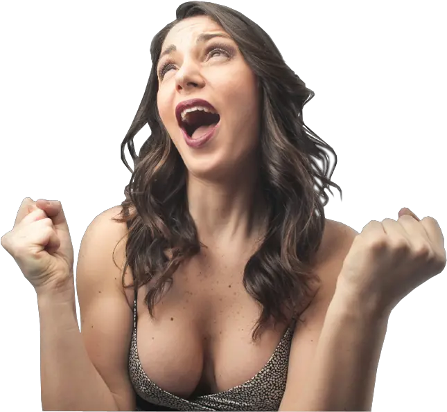 Excited Sexy Woman With Clenched Fists Sexy Woman Png Transparent Sexy Woman Png