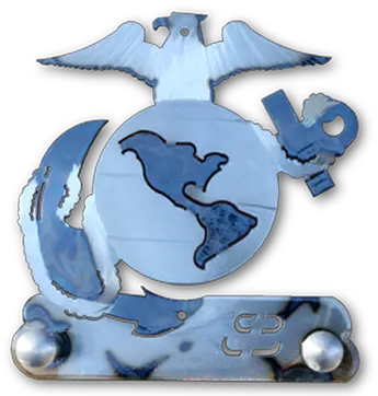Eagle Globe Anchor Two Hook Emblem Png Eagle Globe And Anchor Png
