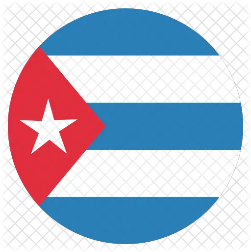 Cuba Flag Icon Of Flat Style Puerto Rico Flag Round Png Cuba Flag Png