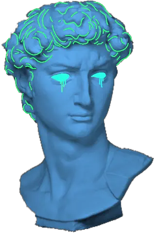 Pin Vaporwave Greek Statue Aesthetic Png Vaporwave Statue Png