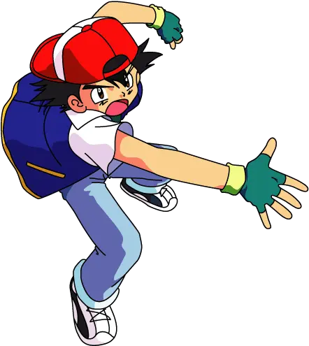 Download Pokemon Pikachu Ash Ashketchum Ash Ketchum Throwing A Pokeball Png Ash Ketchum Transparent