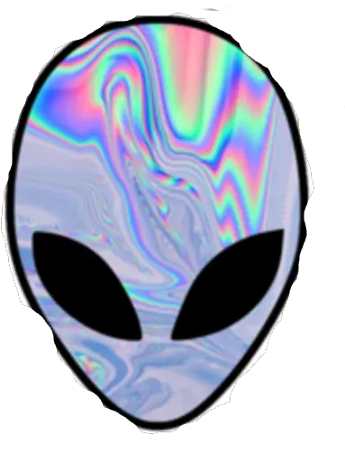 Trippy Tumblr Stickers Hologram Alien Clip Art Library Sticker Alien Png Tumblr Stickers Png