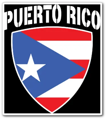 Puerto Rico Pride Vinyl Sticker Crest Png Puerto Rico Flag Png