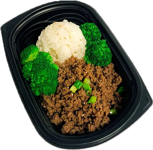 Download Korean Ground Beef Rice Bowl Ground Beef And Rice Transparent Png Ground Beef Png