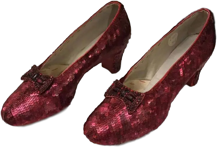 Download Extreme Aged Metallic Ruby Red Round Toe Png Ruby Slippers Png