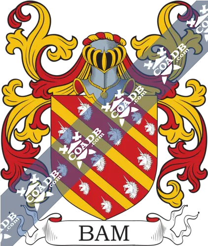 Bam Family Crest Coat Of Arms And Name History Mexican Herrera Family Crest Png Bam Png