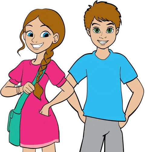 Download Hd Girl Boy Png Jpg Free Cartoon Boy And Girl Png Boy And Girl Cartoon Characters Girl Cartoon Png