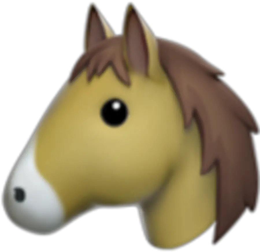 Emoji Apple Cheval Horse Horse Emoji Png Horse Emoji Png