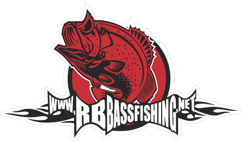 Rb Bass Fishing Banner Logo Illustration Full Size Png Logo Rb Logo