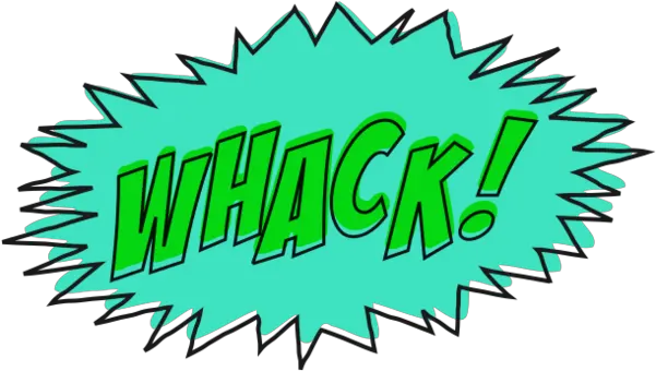 Whack Comic Book Sound Effect No Background Non Background Transparent Comic Book Sound Effects Png Background Effects Png
