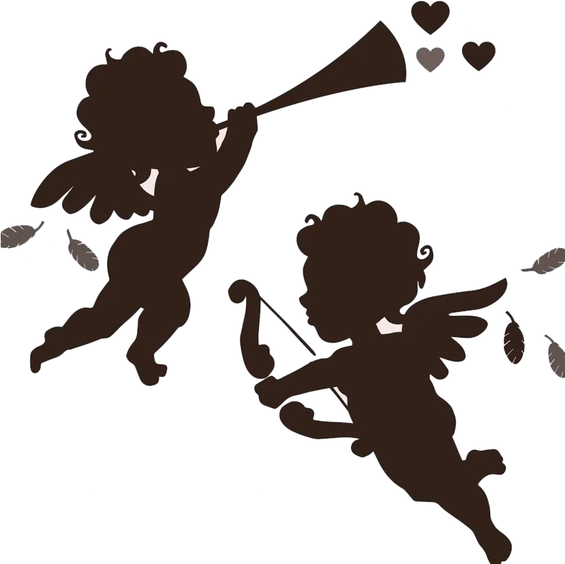 Angels Singing Silhouette Angels Singing Png Singer Silhouette Png