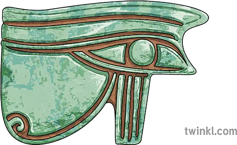 Udjat Amulet Eye Of Horus Ver 1 Illustration Twinkl Sketch Png Eye Of Horus Icon