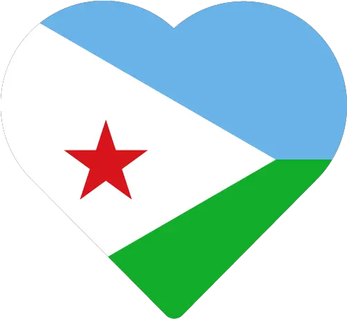 Vector Country Flag Of Djibouti Heart Vector World Flags Flag Png Dj Icon Vector