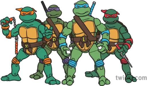 Teenage Mutant Ninja Turtles Illustration Twinkl Cartoon Png Teenage Mutant Ninja Turtles Logo
