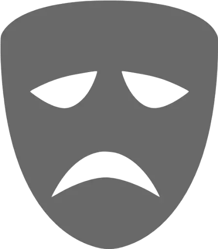 Dim Gray Tragedy Mask Icon Free Dim Gray Mask Icons Tragedy Mask Png One Eye Patch Icon