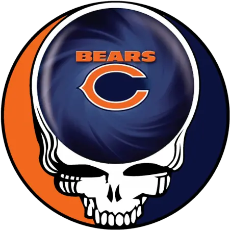 Chicago Bears Skull Logo Iron Grateful Dead Steal Your Face Png Chicago Bears Logo Png
