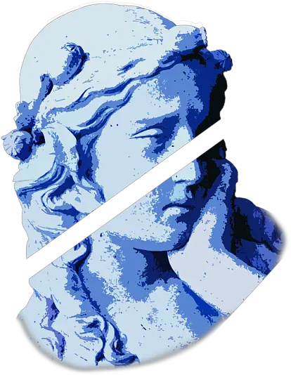 Aesthetic Vaporwave Feminine Greek Marble Statue Gift Greeting Card Marble Statue Vaporwave Aesthetics Png Vaporwave Statue Transparent