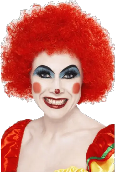 Download Funky Afro Red Wig Perfect For Clowns Or Seventies Red Clown Wig Png Clown Hair Png
