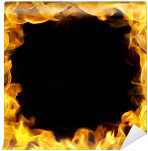 Fire Border With Flames Wall Mural U2022 Pixers We Live To Change Border Fire Png Flame Border Png