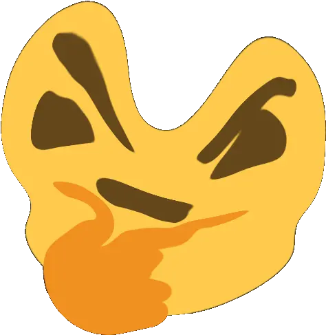 I Artistically Improved The Thinking Emoji To Reflect Bonk Thinking Emoji Png Thinking Emoji Png