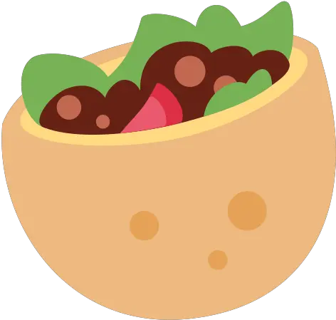 Stuffed Flatbread Emoji Meaning With Pictures From A To Z Gyro Emoji Png Food Emoji Png