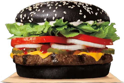 Burger King Black Bunned Halloween Burger King Black Burger Png Burger King Png