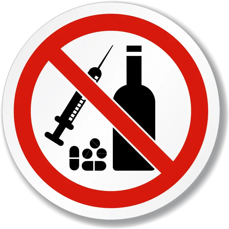 Say No To Drugs Png Transparent Drugspng Images Avoid Drugs And Alcohol No Sign Png