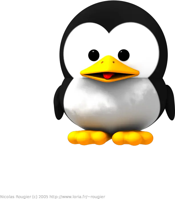 3d Baby Gnu And Tux By Nicolas Rougier Gnu Project Free Thank You For Your Attention Animation Png What Is Png File