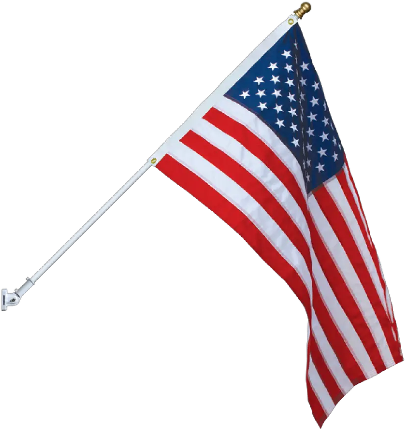 American Flag U0026 Spinning Pole Set Silver Pole Silver Ball American Flag And Pole Png American Flag Png