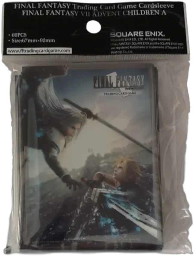 Final Fantasy Card Game Final Fantasy Advent Children Cloud Vs Sephiroth Sleeves 60 Pack Final Fantasy Vii Advent Children Complete Png Sephiroth Png