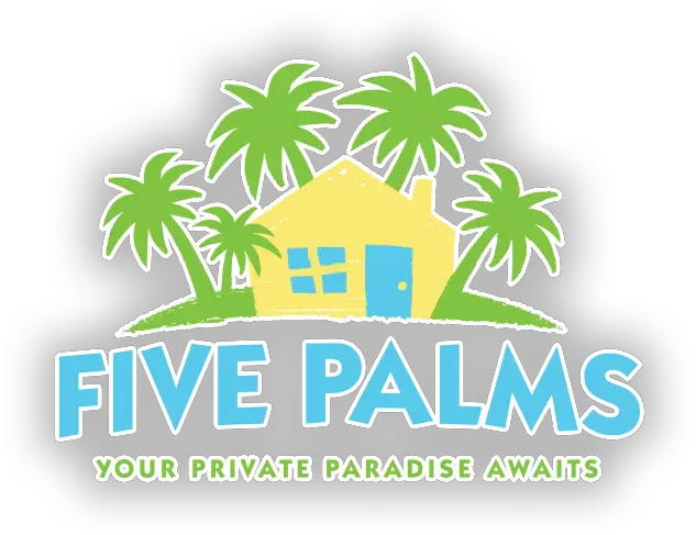 Home Five Palms Your Private Paradise Awaits Graphic Design Png Palm Tree Logo