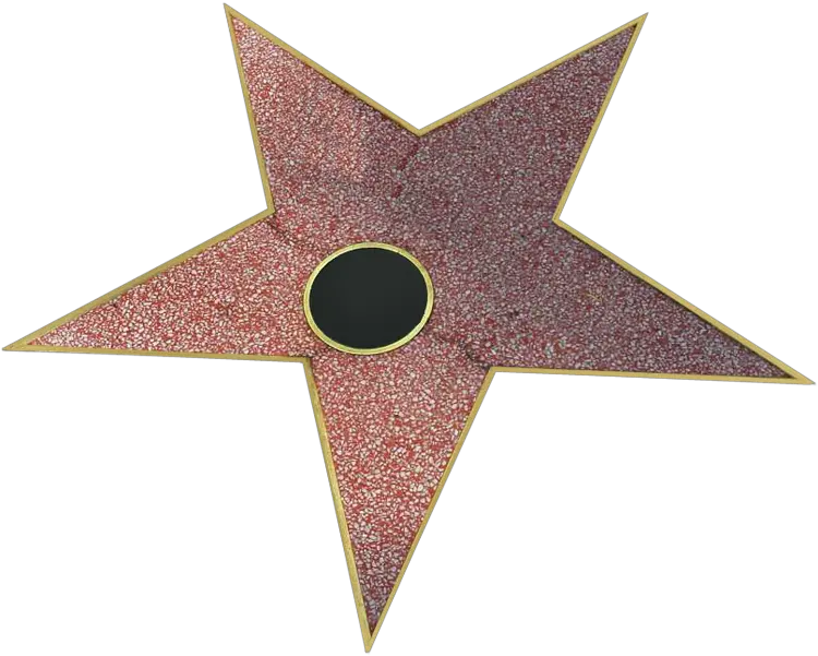 Hollywood Star Png 6 Image Walk Of Fame Hollywood Star Png