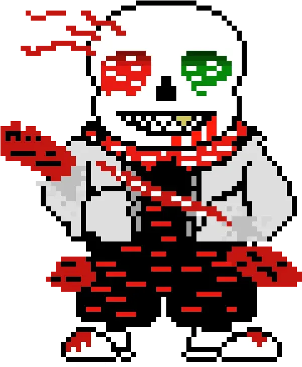 Fell Fatal Error Sans Pixel Art Maker Daddy Dearest Friday Night Funkin Png Error Png