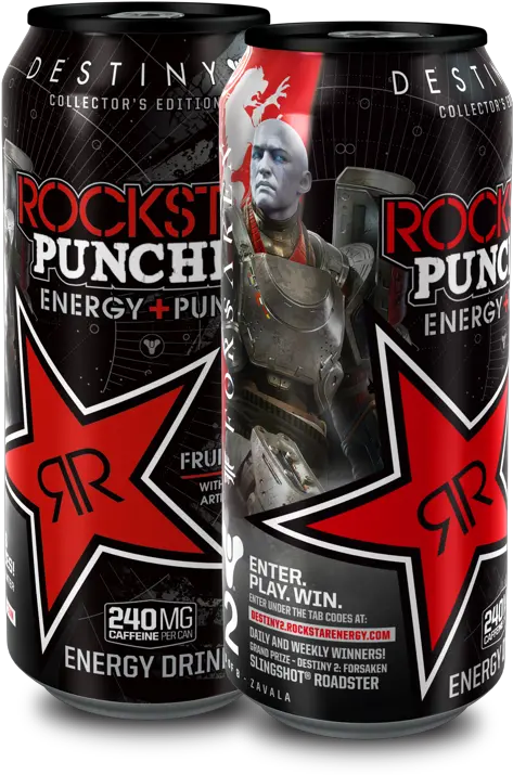 Download Punched Zavala Rockstar Destiny 2 Forsaken Png Rockstar Energy Drink Destiny 2 Forsaken Logo