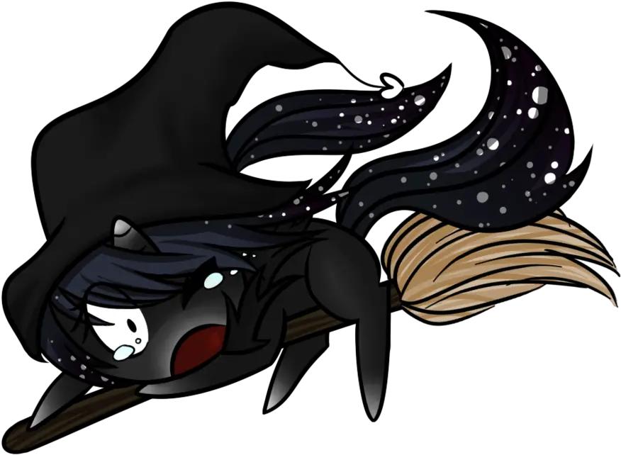 158197 Artistmissvani Broom Crying Flying Flying Illustration Png Witch Transparent Background