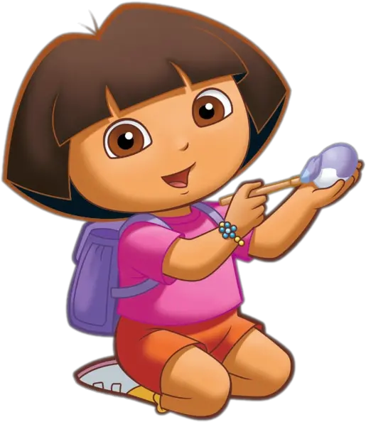 Check Out This Transparent Dora The Explorer Painting An Dora The Explorer Painting Png Easter Eggs Transparent Background