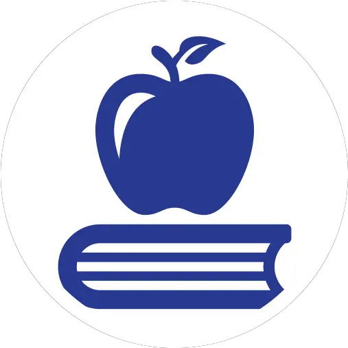 Calvert Support Home Learning Book And Apple Icon White Png Teacher Apple Icon