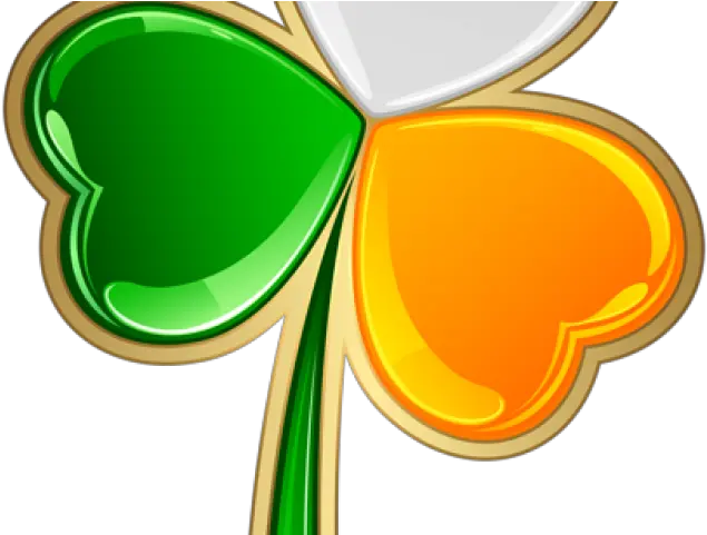 Download Shamrock Png Transparent Images Shamrock Ireland Green White Orange Hearts Shamrock Transparent Background