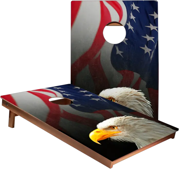 Dale American Flag With Eagle Recreation Cornhole Boards American Png American Flag Eagle Png