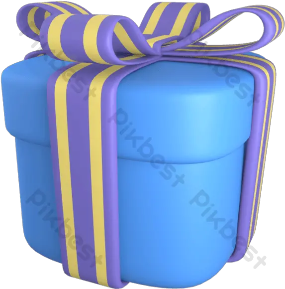 3d Icon Gift Box Illustration Object Png Images Free Cylinder Cylinder Icon