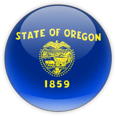 Round Icon Illustration Of Flag Ofu003cbr U003e Oregon Oregon Government Png Round Flag Icon